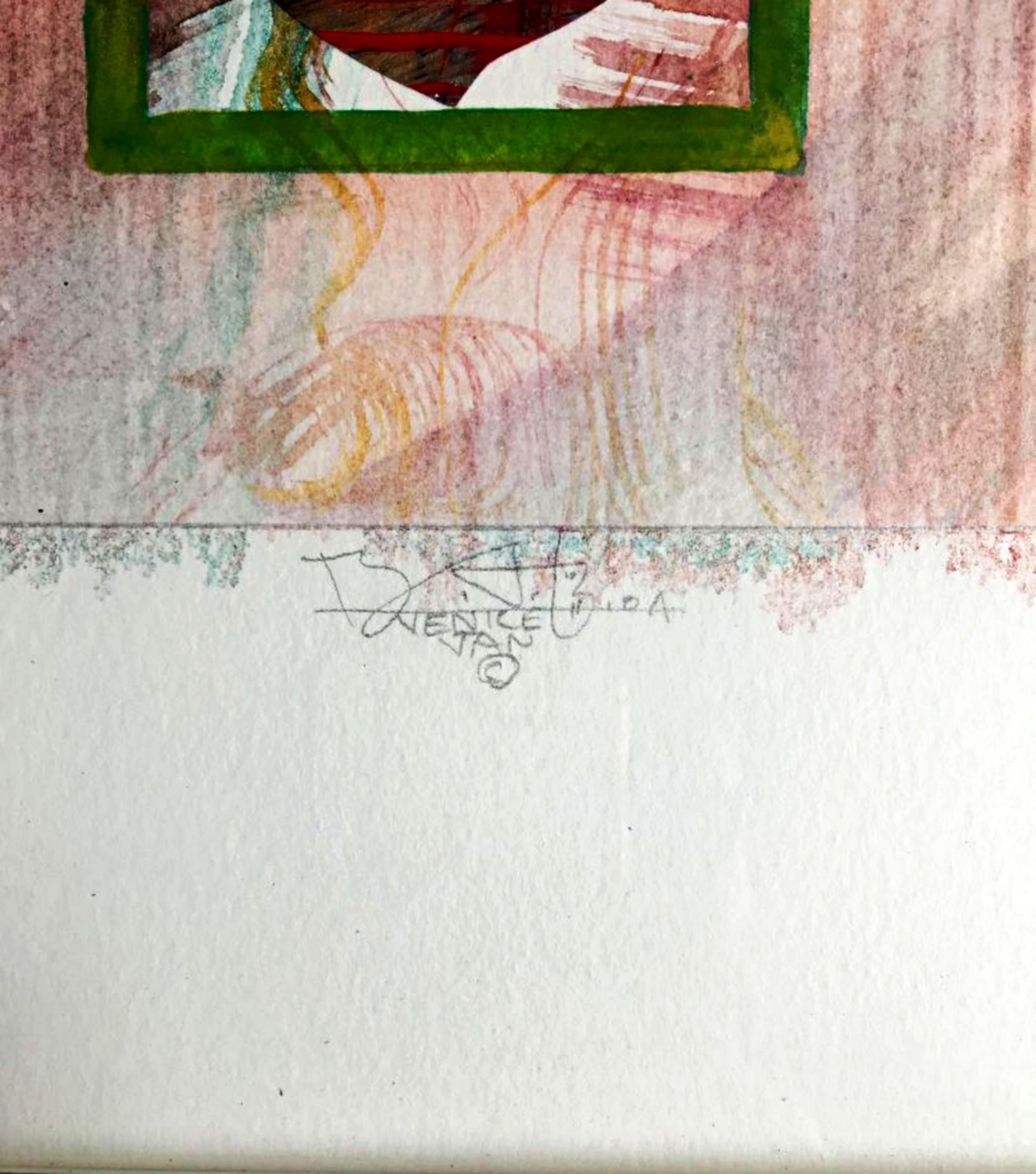 Sweet Filthy Cheat (unique signed mixed media painting with artist studio label) For Sale 1