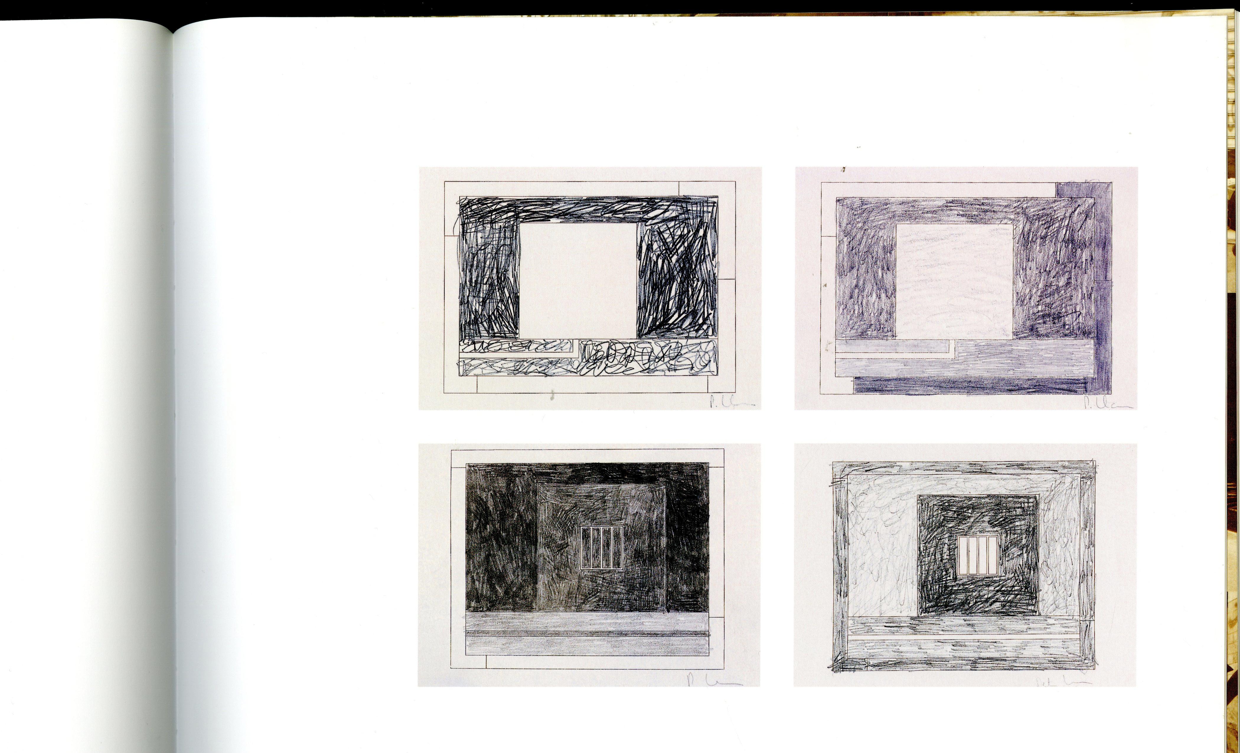 Prison 14, Unique, signed, Graphite pencil and ink drawing on paper, Framed For Sale 1