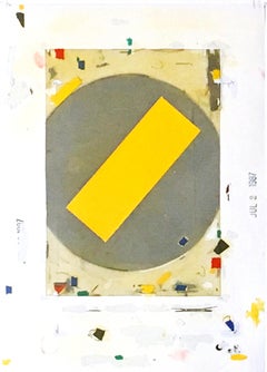 Robert Petersen Después de una lluvia nº 2 collage abstracto único firmado, Galería Castelli
