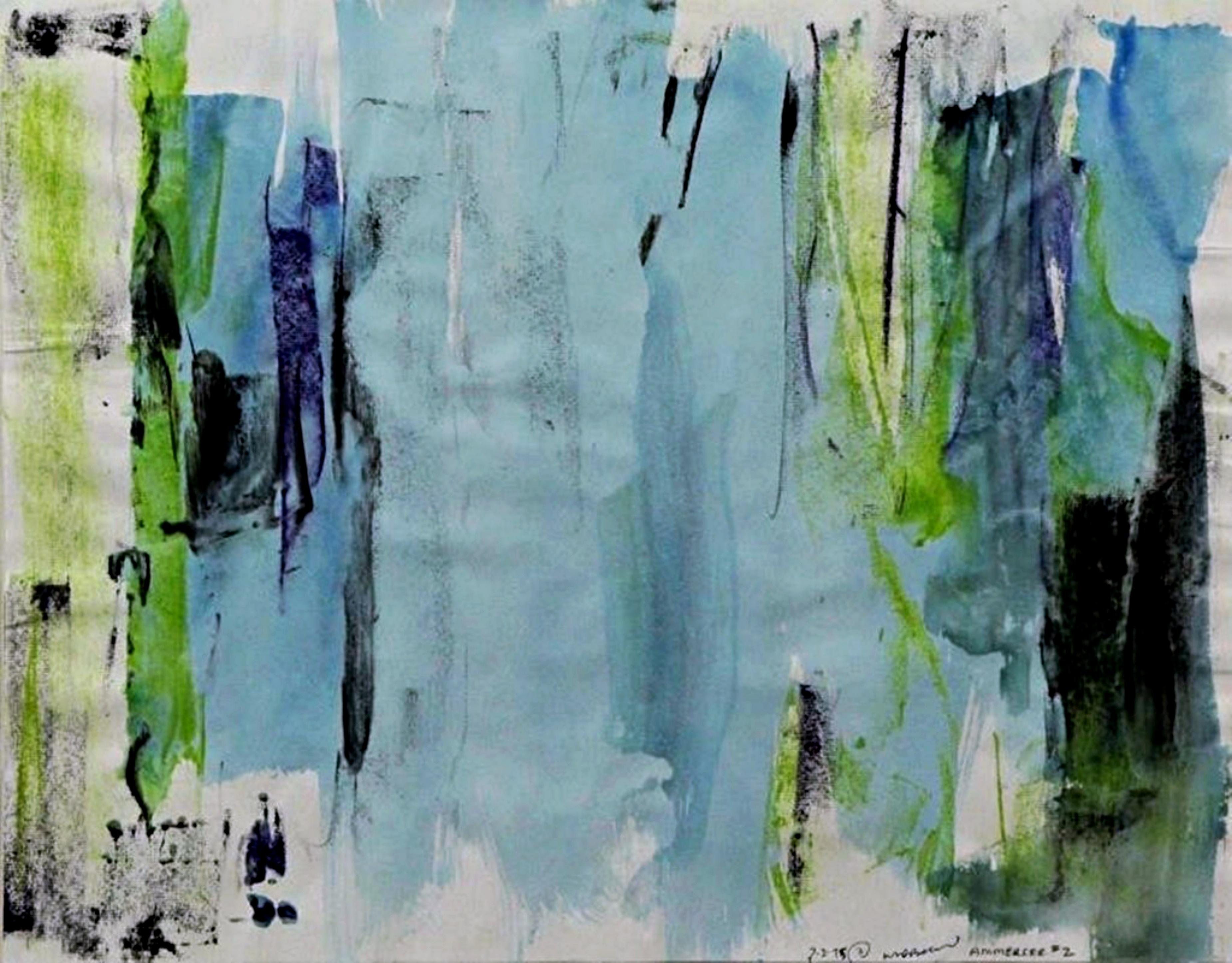 Walter Darby Bannard, Ammersee #2 dipinto firmato dal famoso artista Color Field in vendita 1