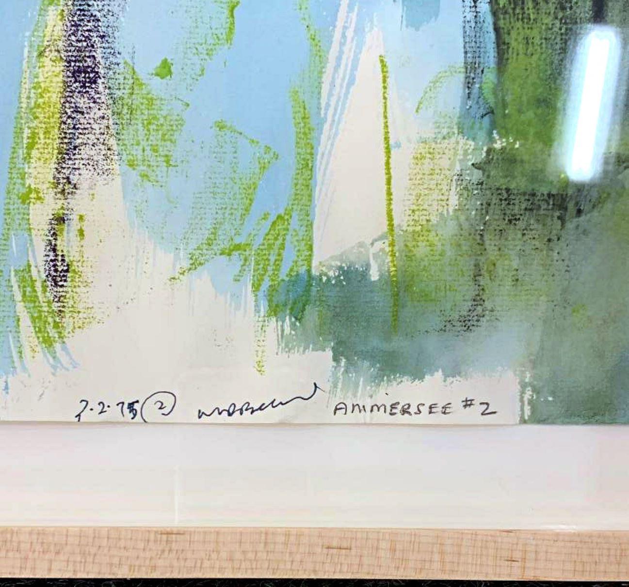 Walter Darby Bannard, Ammersee #2 dipinto firmato dal famoso artista Color Field in vendita 3