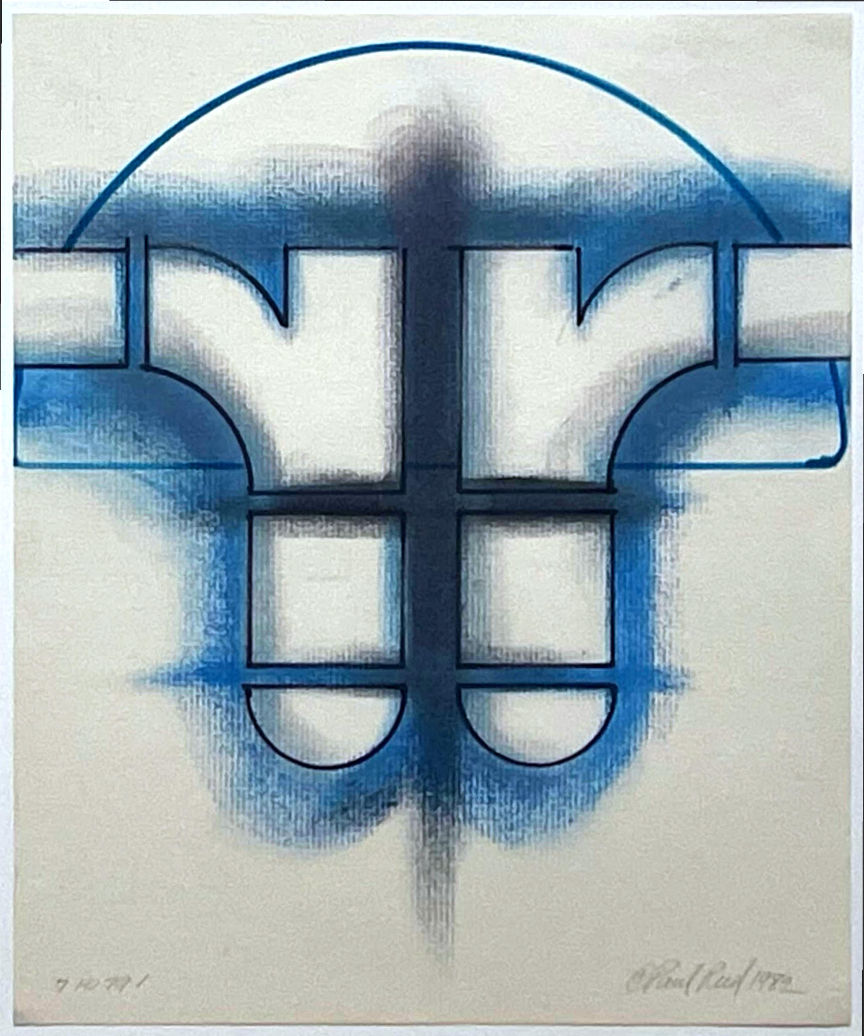 Original signed pastel, Washington Color School & Color Field painter Paul Reed For Sale 1