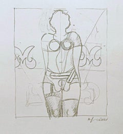 Richard Lindner Marilyn Monroe Was Here, litografia Pop Art firmata a mano e incorniciata