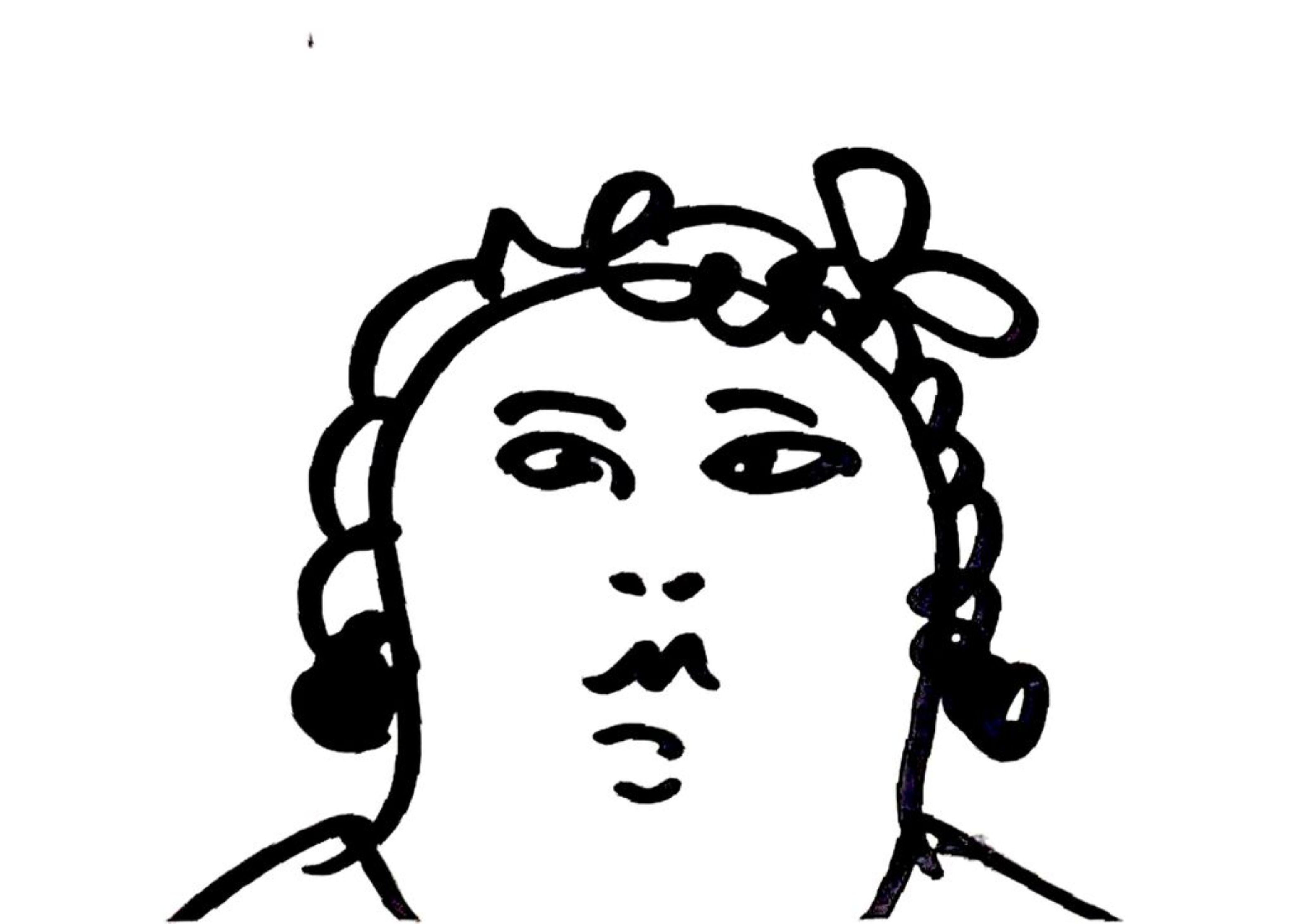 Fernando Botero, Original drawing, marker on paper signed/nscribed unique Framed in vendita 1