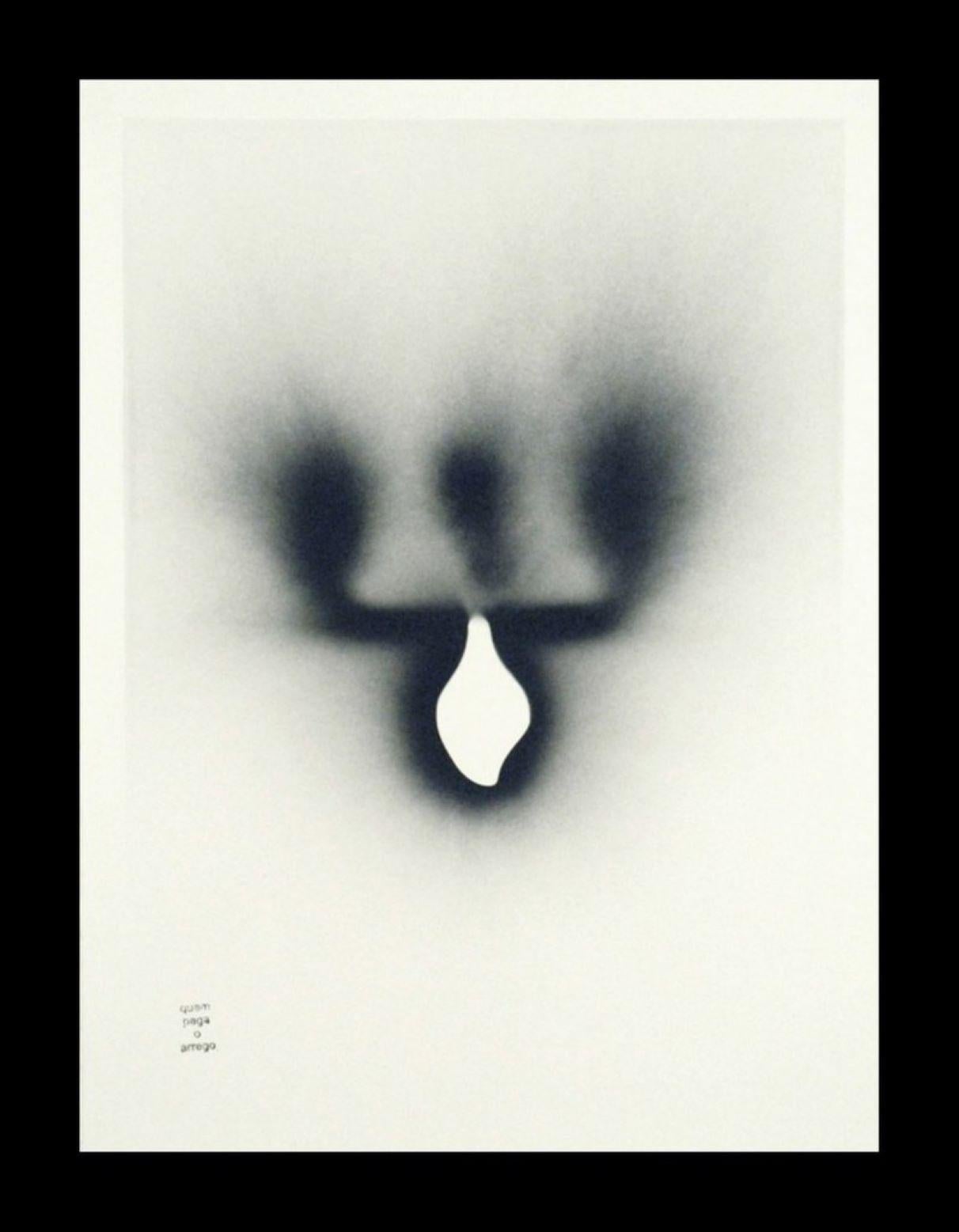Quem paga o arrego, spray! signed work on paper by Brazilian artist Ernesto Neto For Sale 1