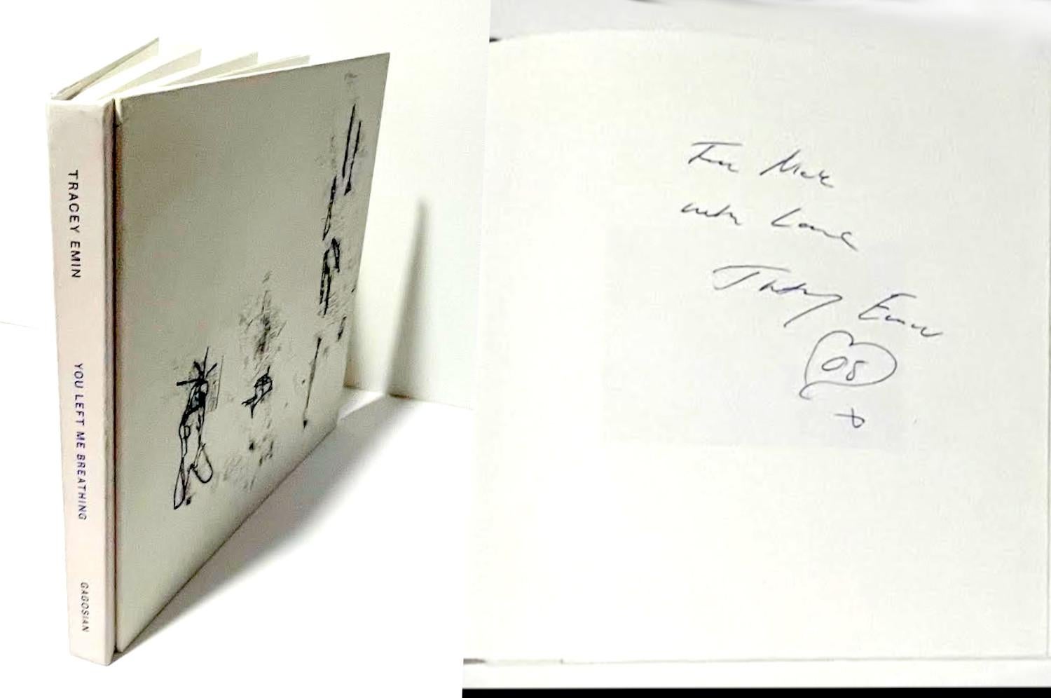 Tracey Emin
You Left Me Breathing (firmato e iscritto a mano con un cuore disegnato a mano da Tracey Emin), 2008
Monografia cartonata senza copertina (firmata e scritta a mano da Tracey Emin con un cuore disegnato a mano).
Firmato e iscritto a Nick