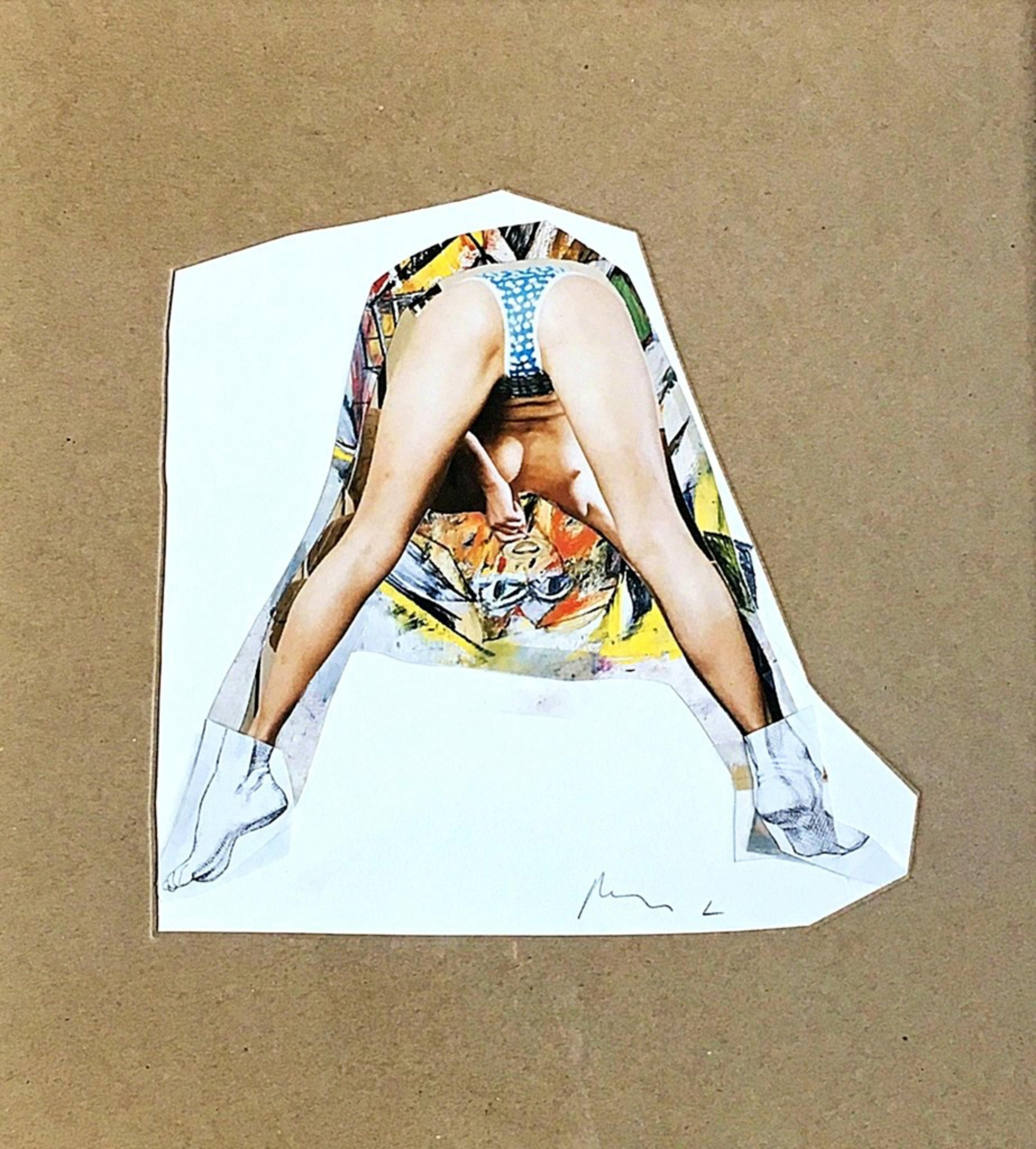Sin título (de Kooning) Collage, litografía offset recortada a mano, pintura a mano Firmado - Mixed Media Art de Richard Prince