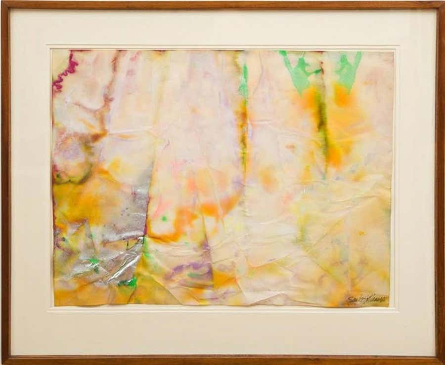 Sam Gilliam - Ab Ex painting, Ex-Museum of Modern Art (MoMA) Collection, Signed
