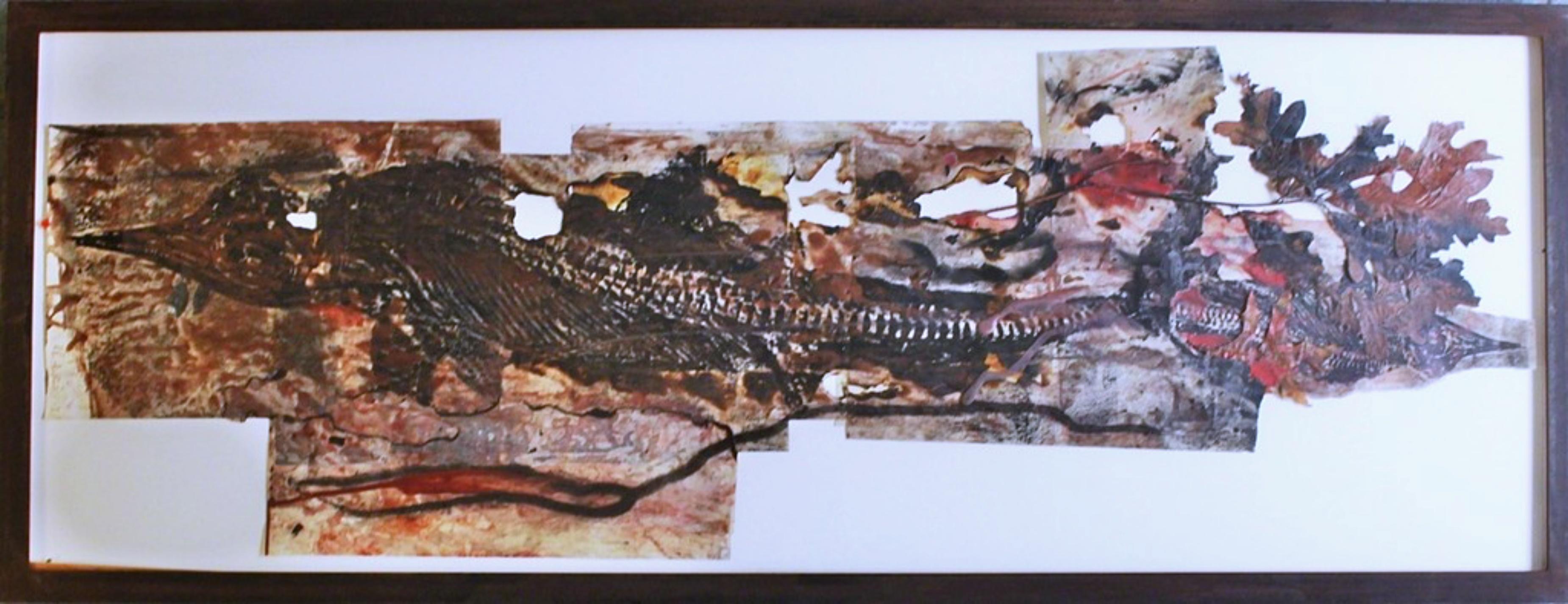 Judy Pfaff Abstract Painting - Abstract Mixed Media environmental art collage Andre Emmerich Gallery, Signed