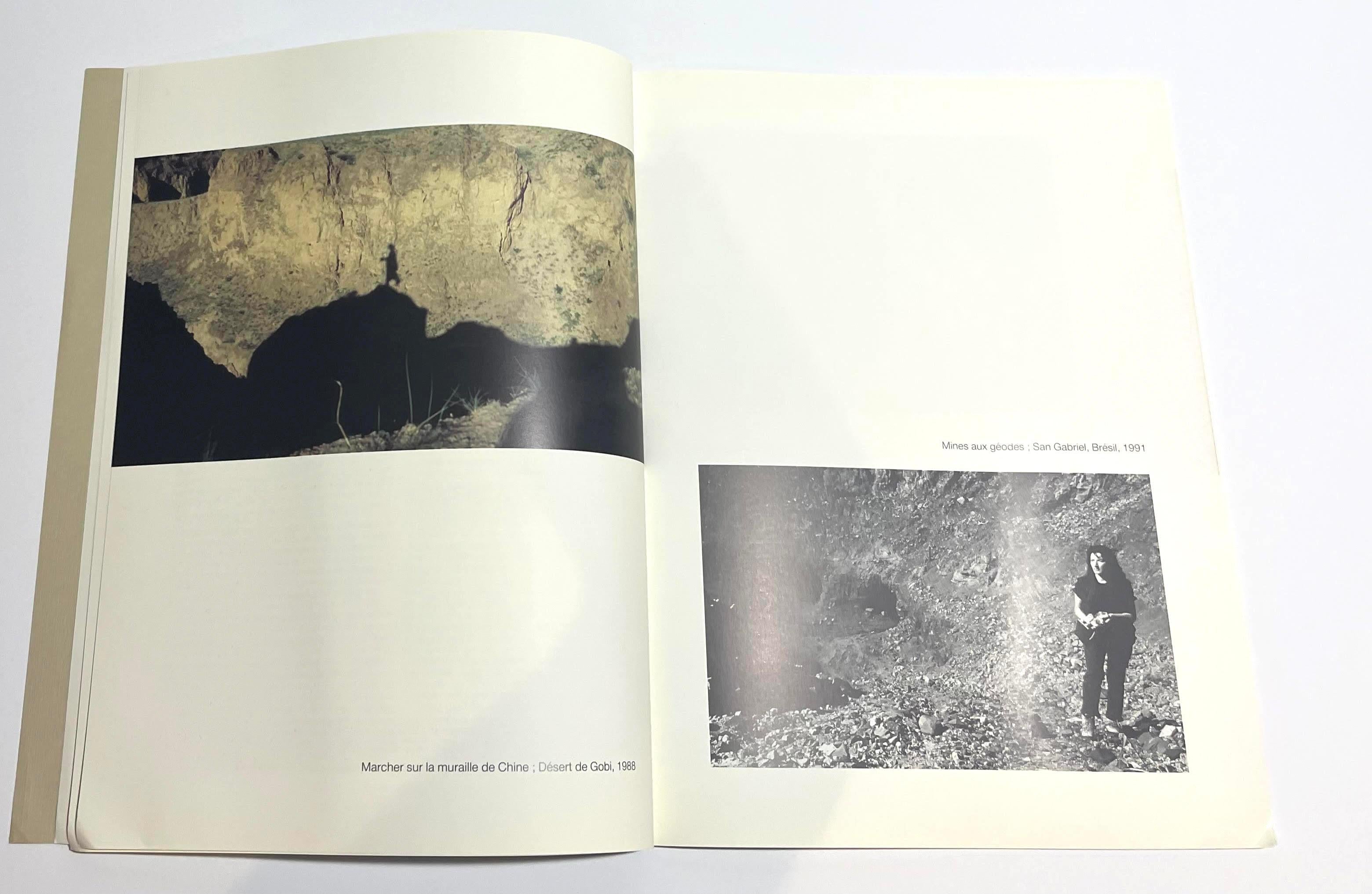Marina Abramovic, Original hand signed hourglass drawing in Beaux Arts monograph For Sale 6