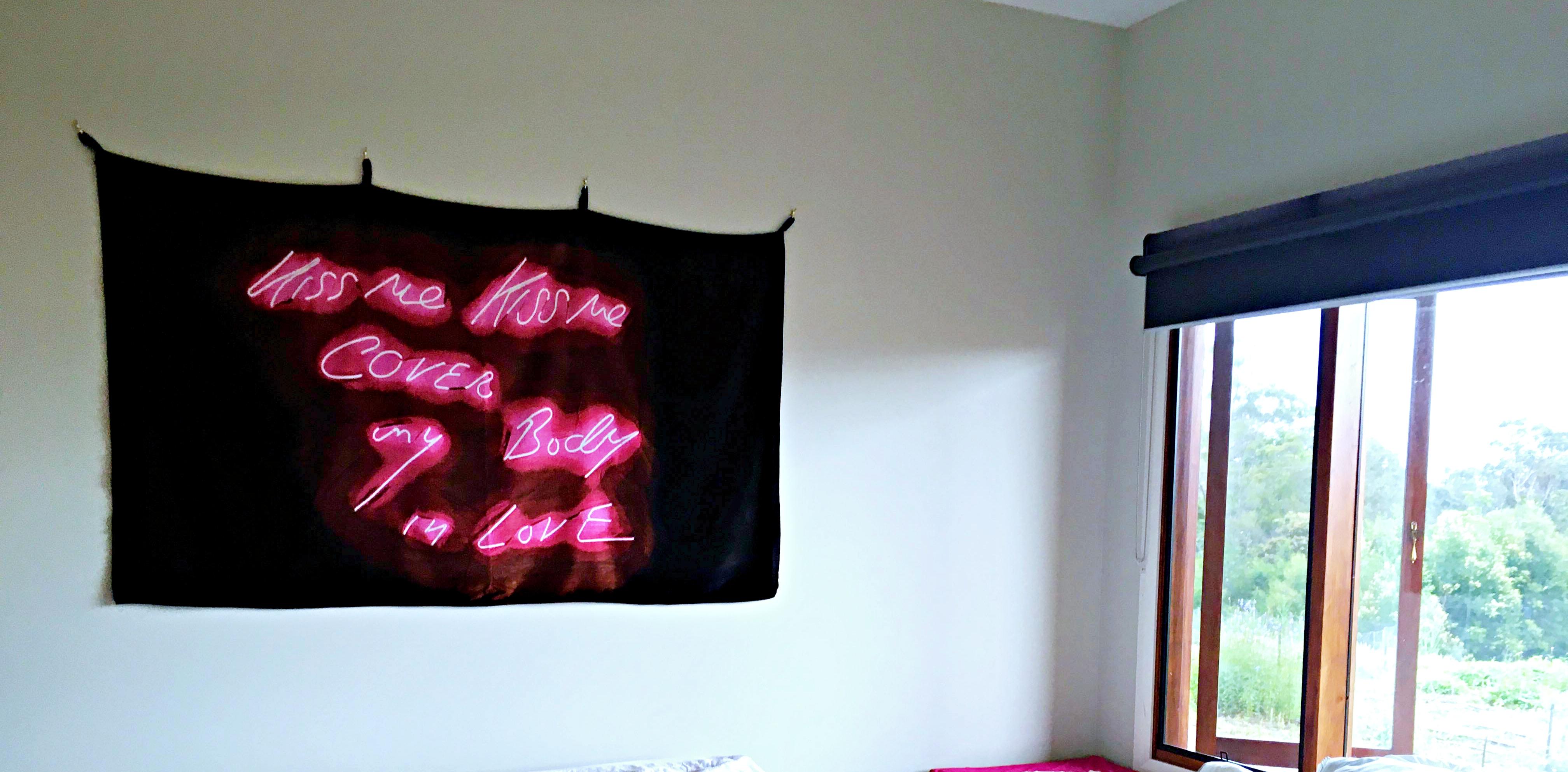 Tracey Emin, Kiss Me Towel, Limited Edition hand numbered w/official COA New! For Sale 6