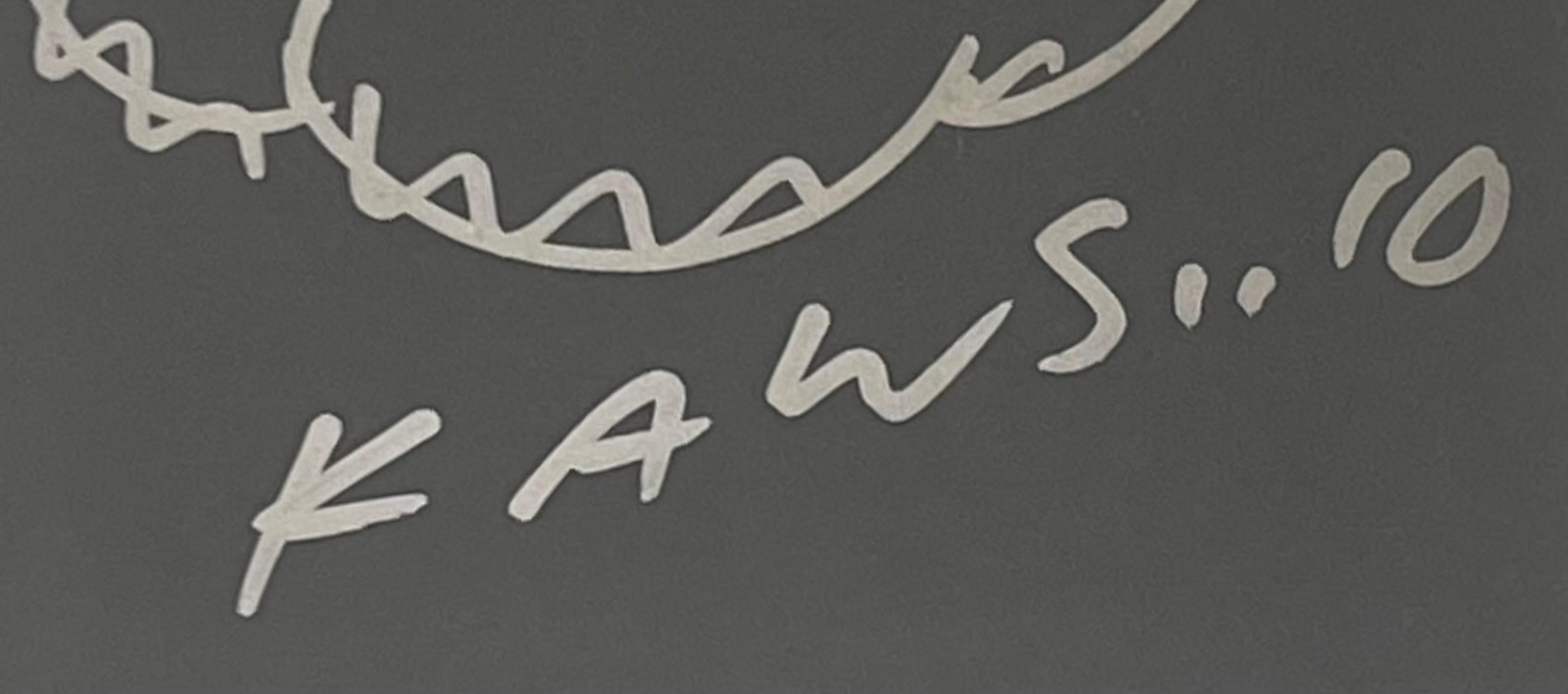 Unique Cloud Drawing, Hand signed and inscribed by Pop/Street artist KAWS Framed For Sale 1