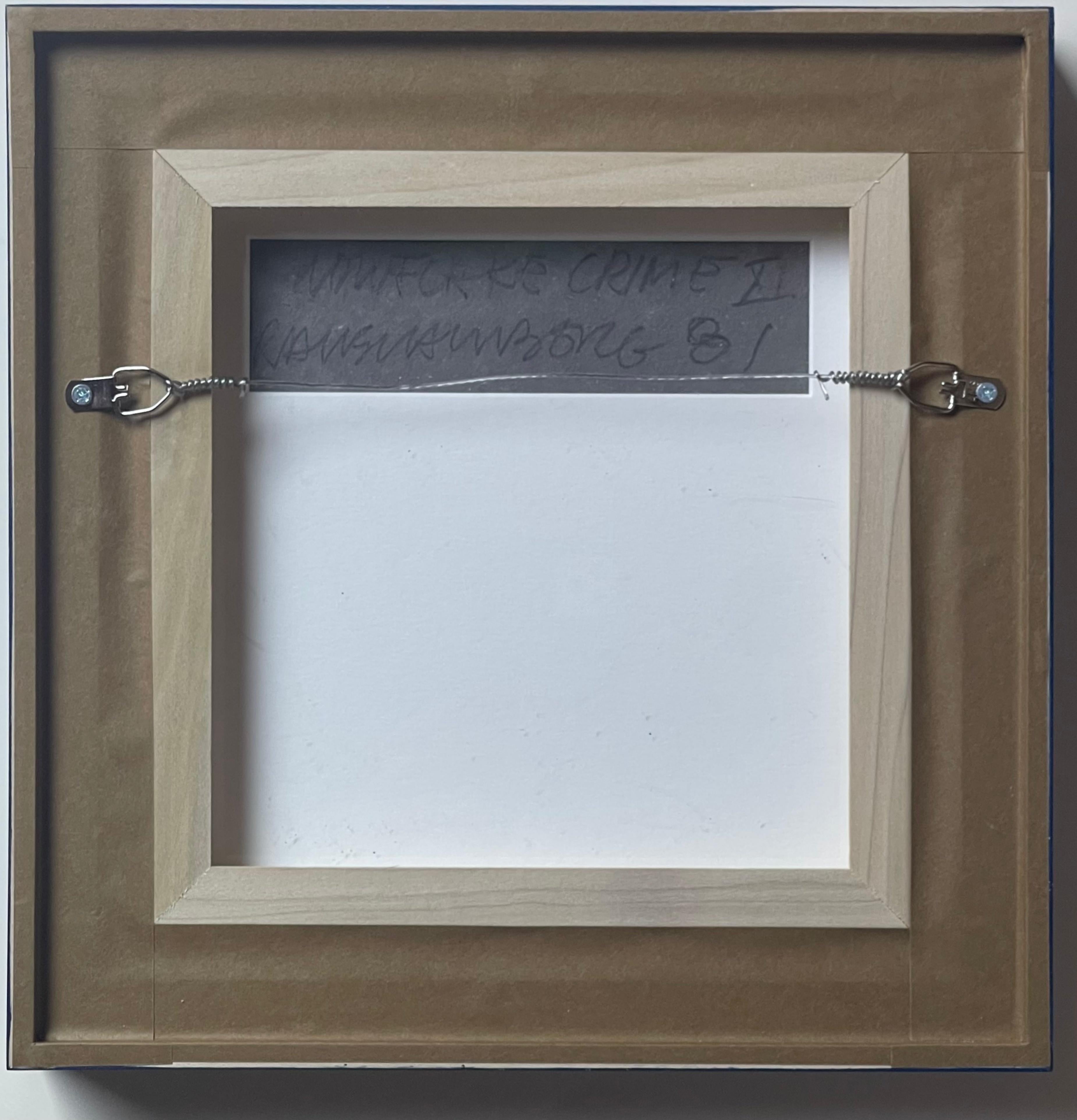 Snowflake Crime XIX, ACE Gallery Collection, unique signed acrylic painting - Pop Art Mixed Media Art by Robert Rauschenberg