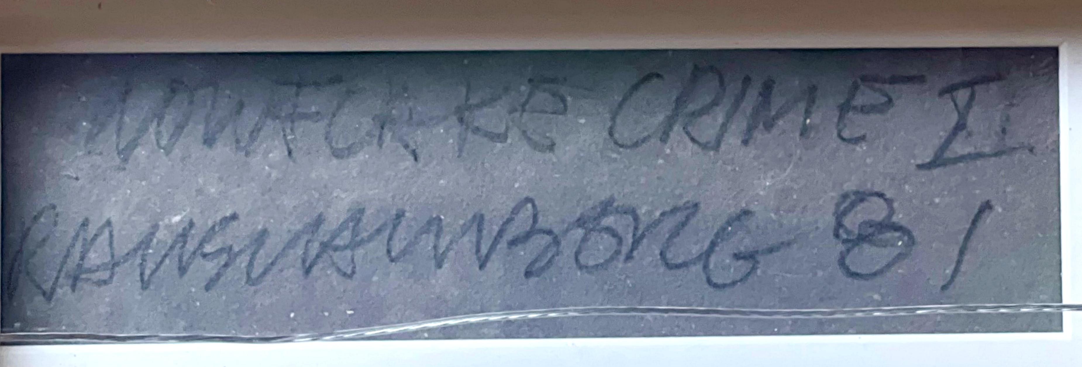 Snowflake Crime XIX, ACE Gallery Collection, unique signed acrylic painting For Sale 4