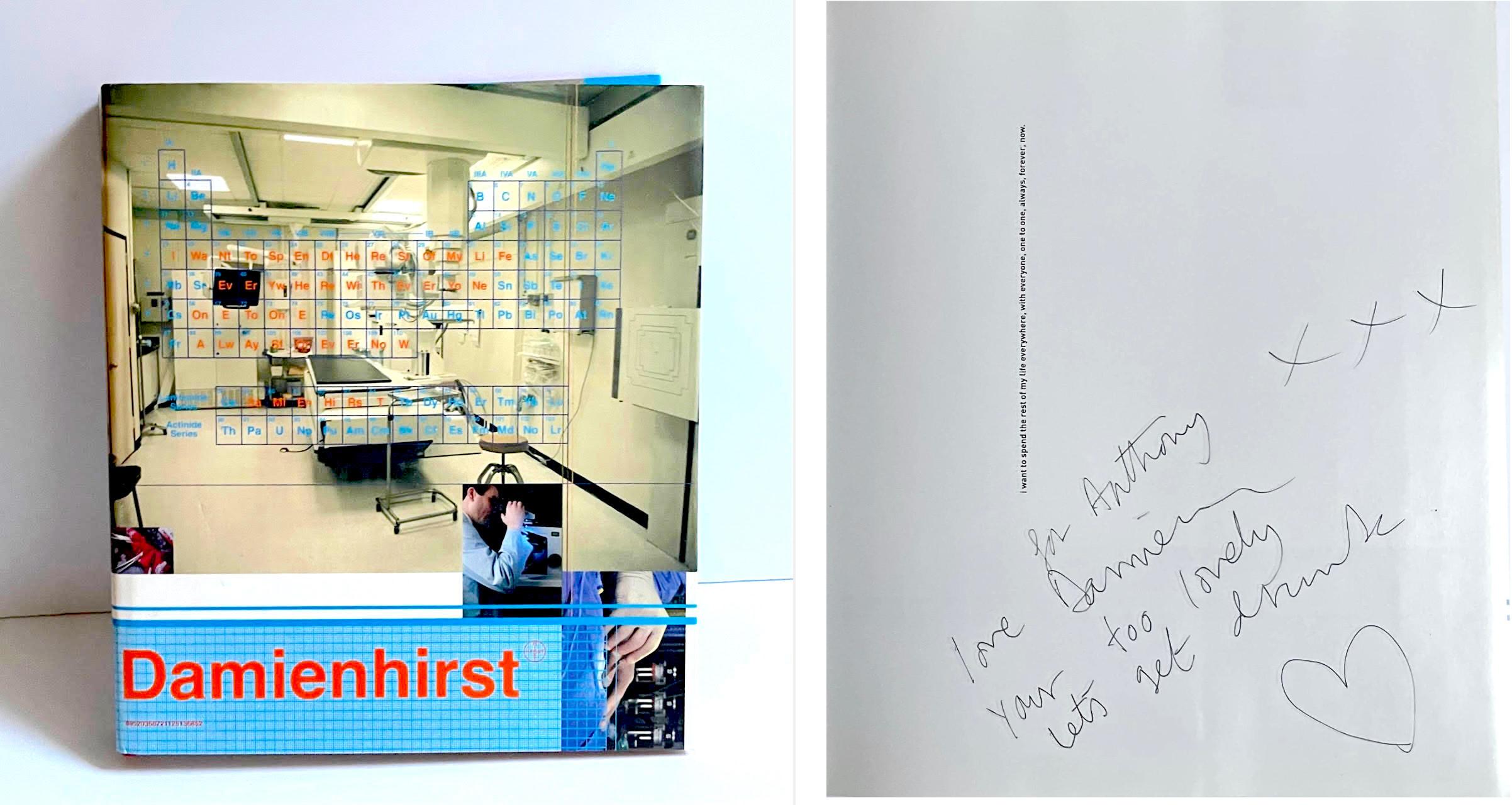 1stEd Hardback monograph (hand signed and inscribed by Hirst with heart drawing)