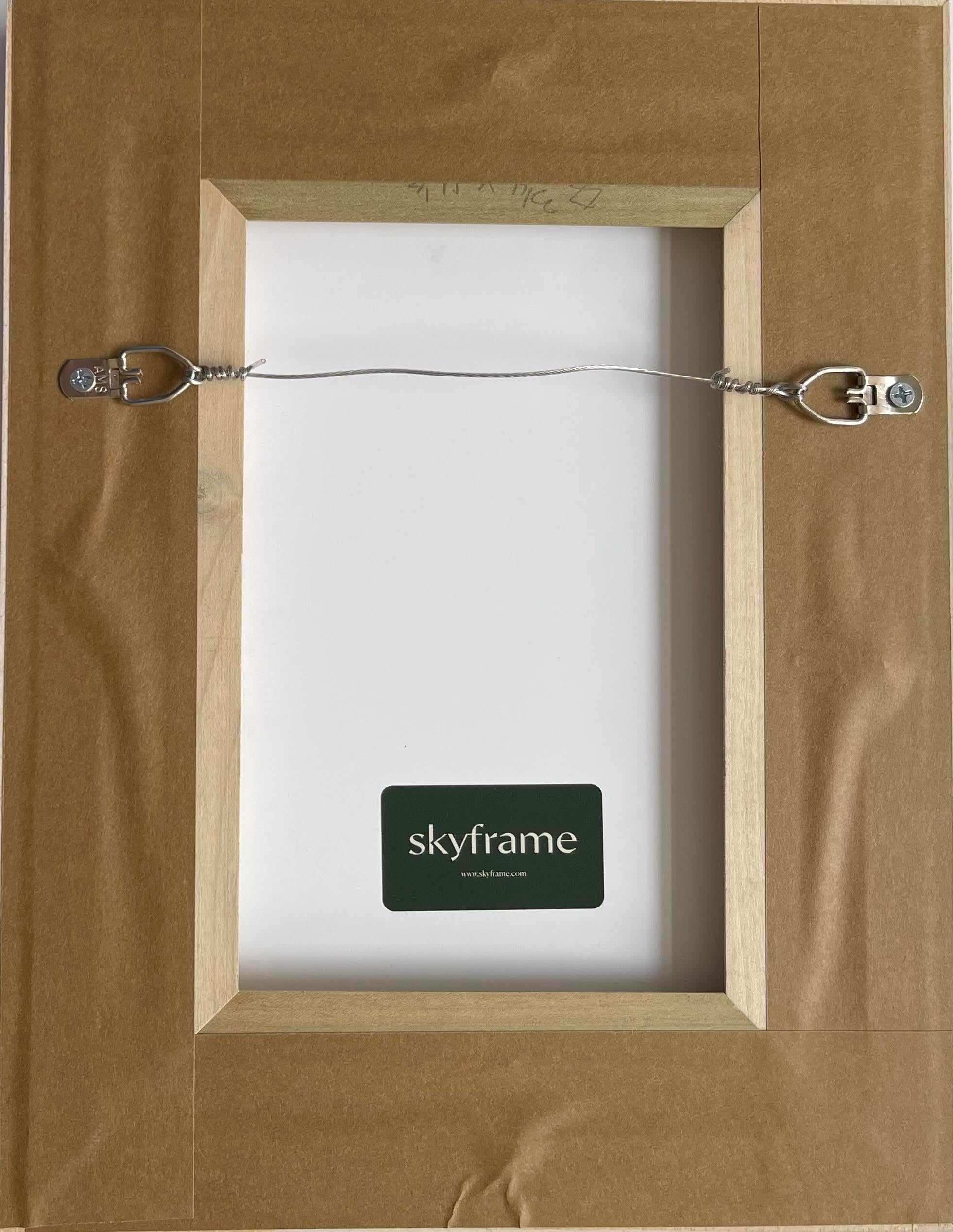 Empathy Monoprint, Encre et crayon de couleur sur papier Twin Rocker fait à la main, Signé - Gris Abstract Drawing par Kiki Smith