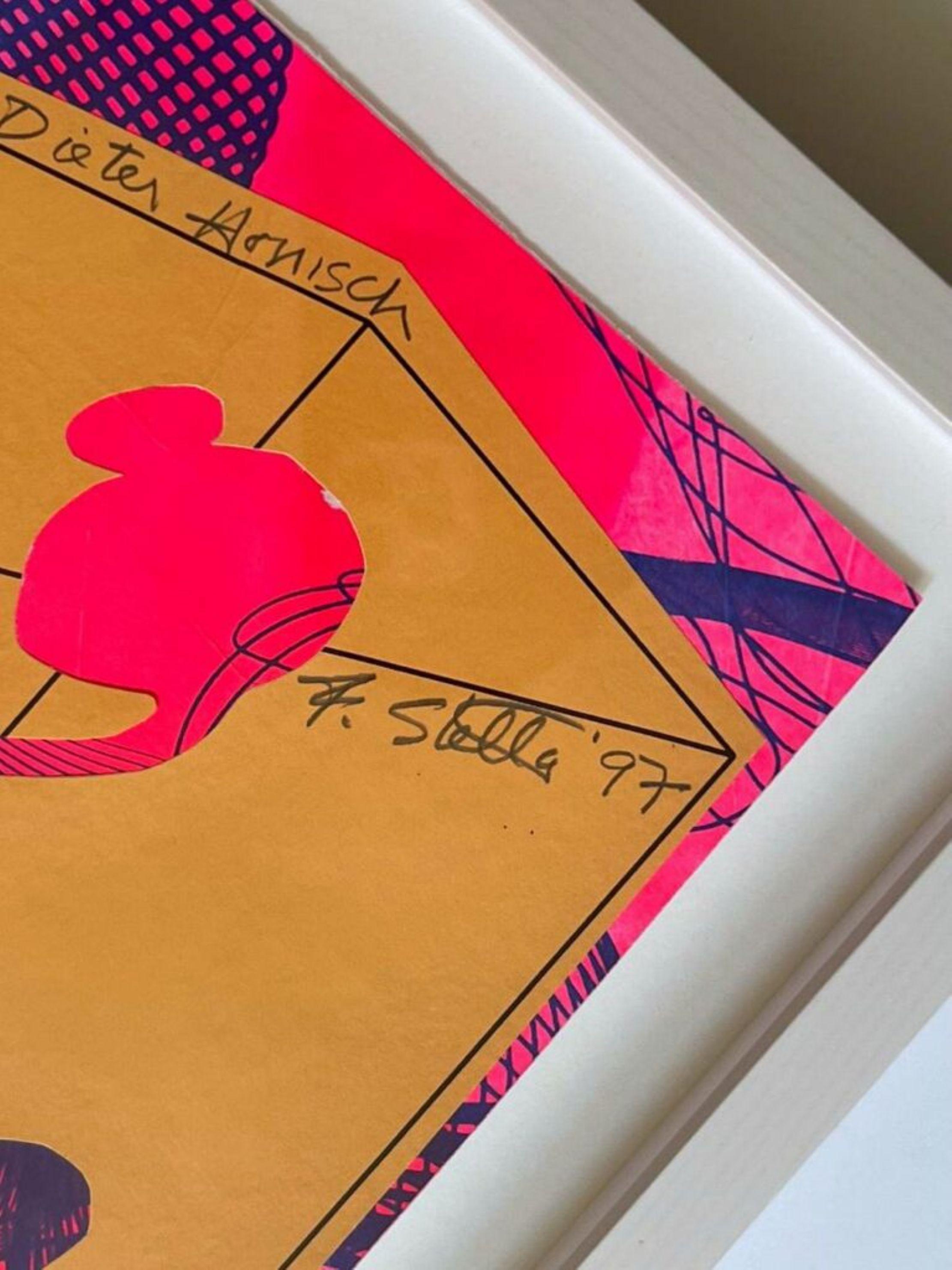 Homenaje, collage de papel único firmado, inscrito al conservador de un museo europeo Enmarcado en venta 1