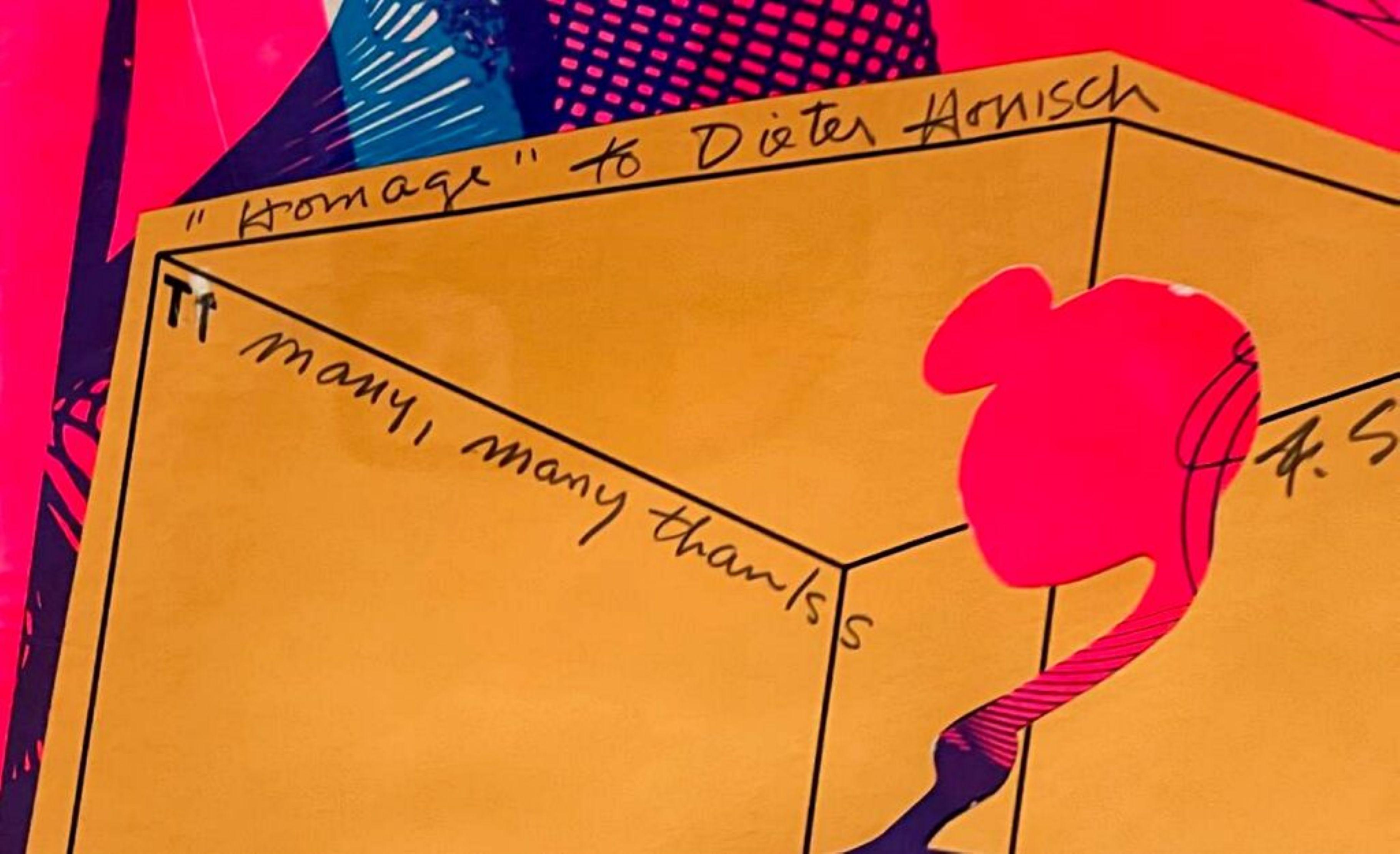 Homenaje, collage de papel único firmado, inscrito al conservador de un museo europeo Enmarcado en venta 5