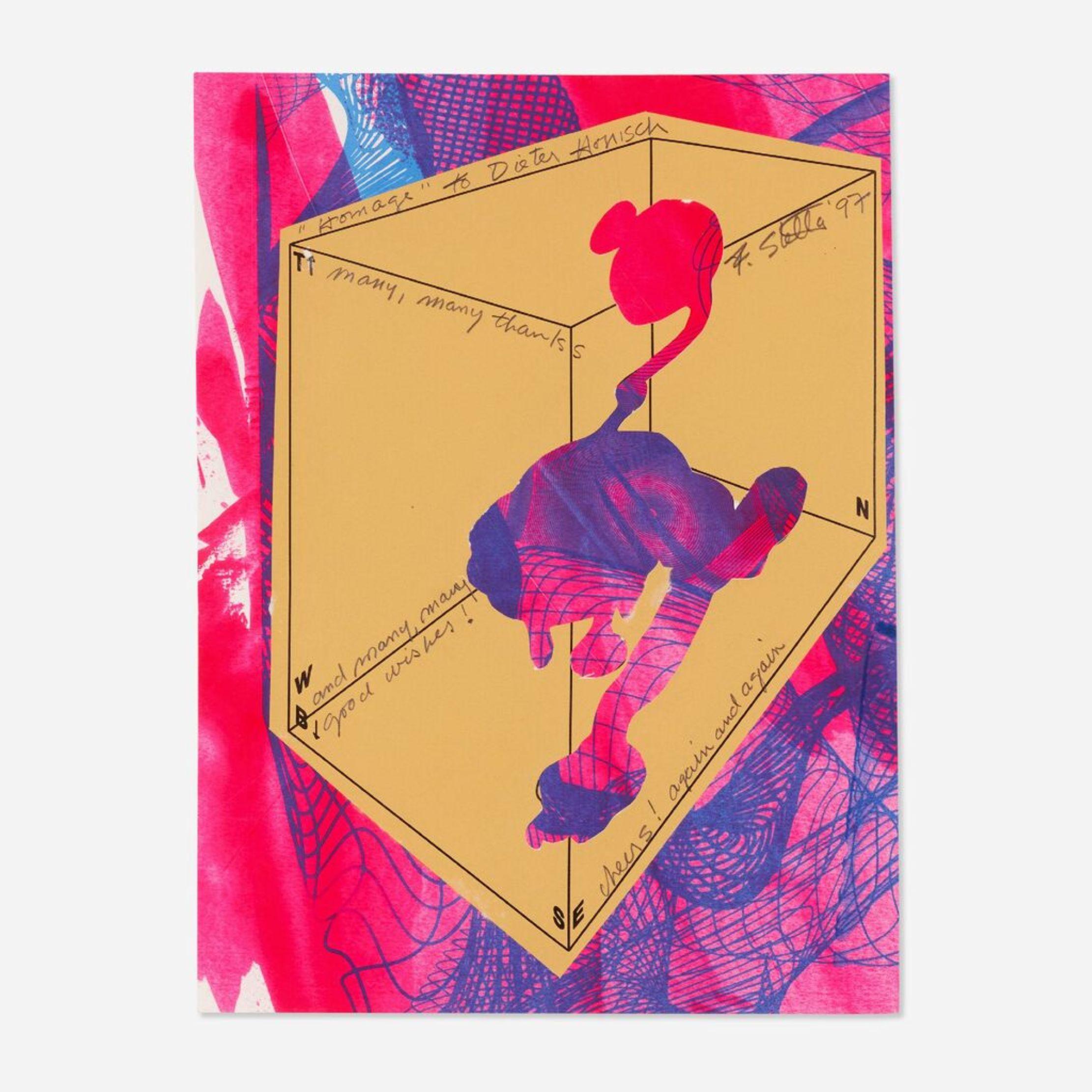 Homenaje, collage de papel único firmado, inscrito al conservador de un museo europeo Enmarcado en venta 8