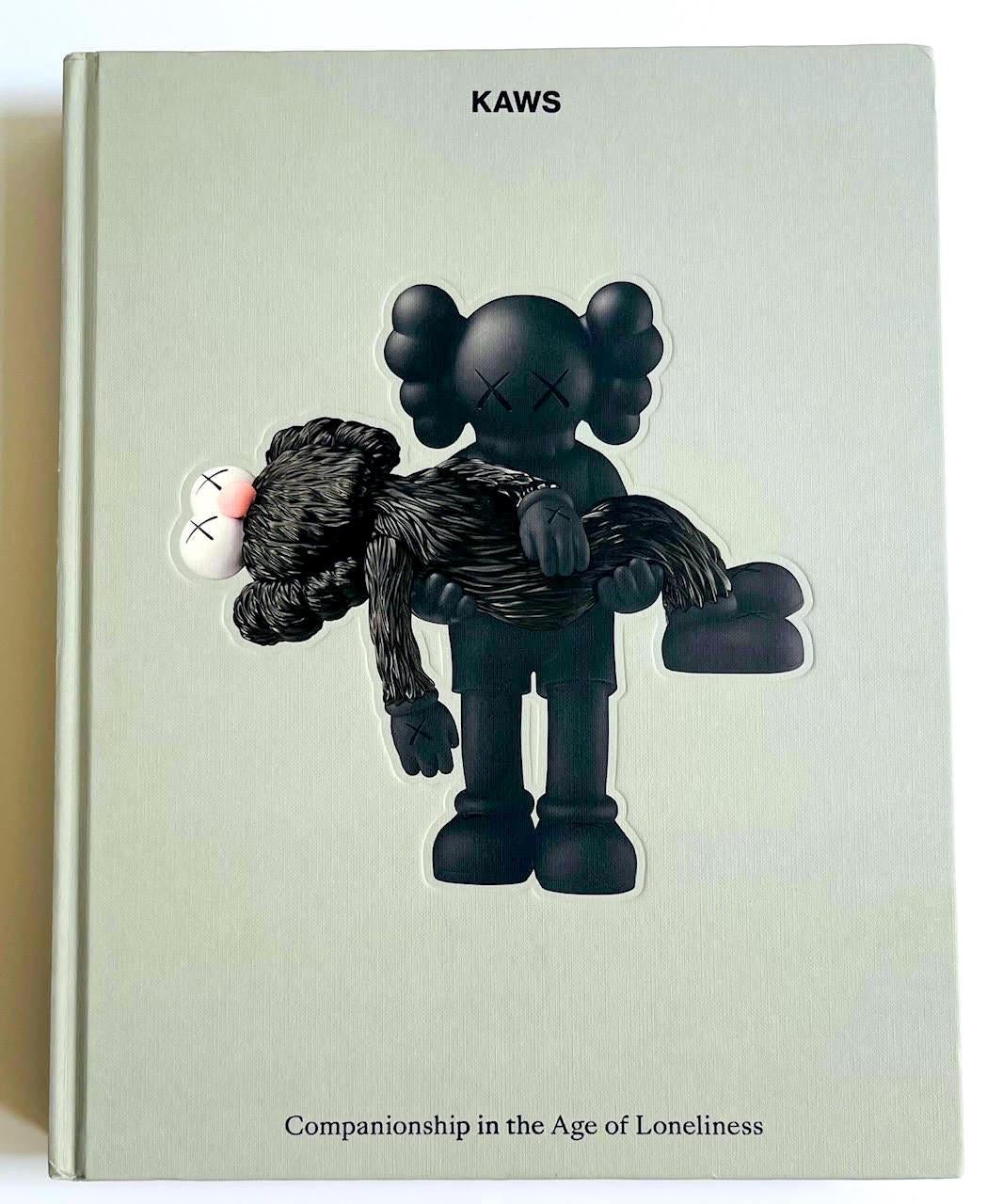 Dibujo único firmado a mano y fechado en la portada de una monografía australiana - Art Arte callejero de KAWS