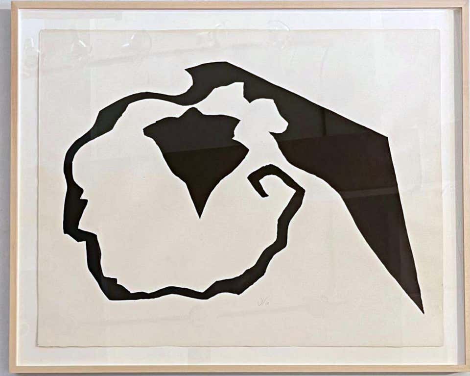 Jack Youngerman, October 1, from Betty Parsons Gallery, India ink, Signed Framed