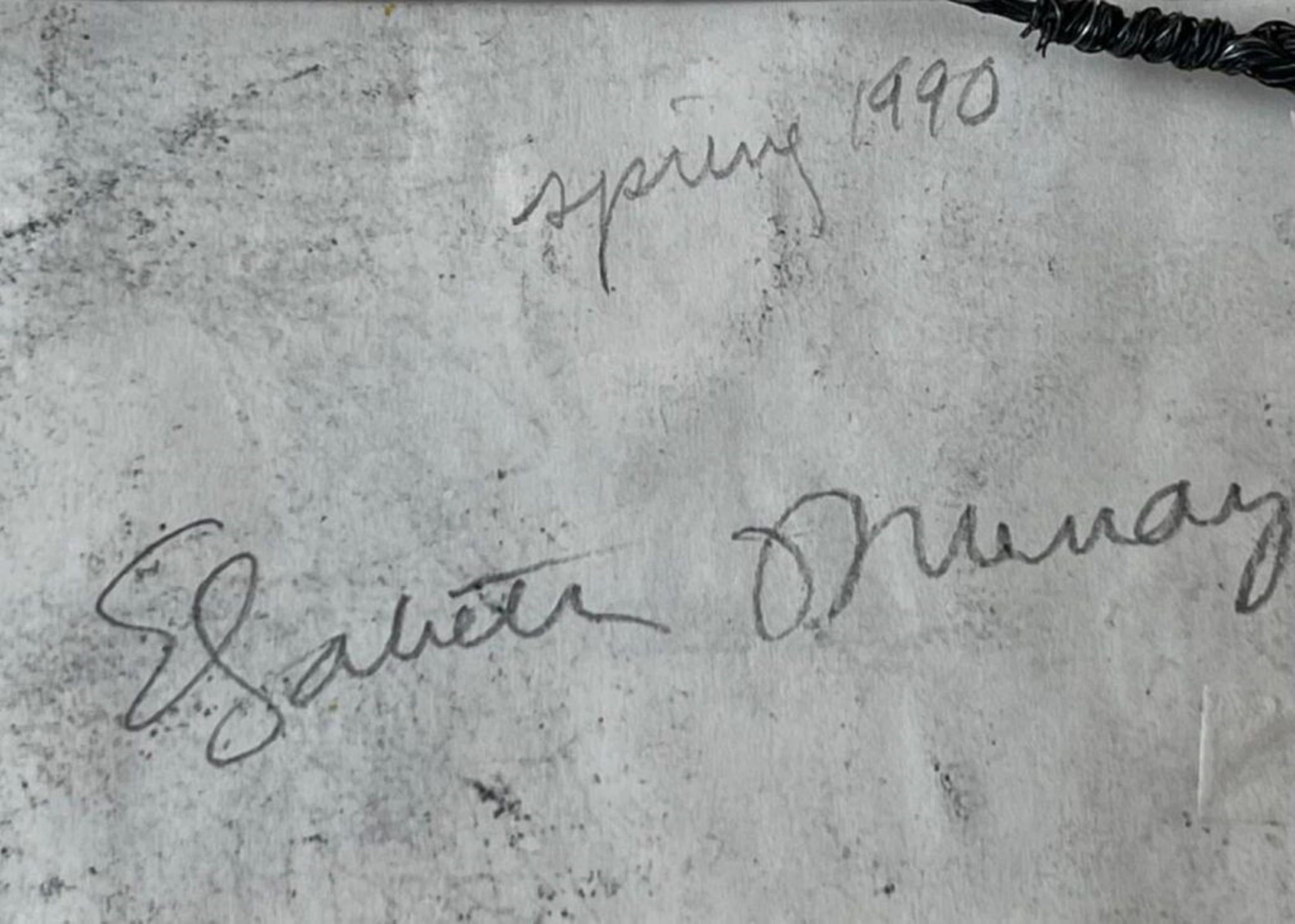 Elizabeth Murray
Untitled Abstract Composition, 1990
Graphite, colored pencil and paper collage on paper (frame bears the original Paula Cooper Gallery label)
Signed and dated Spring 1990 in graphite pencil on the back of the artwork; there is a