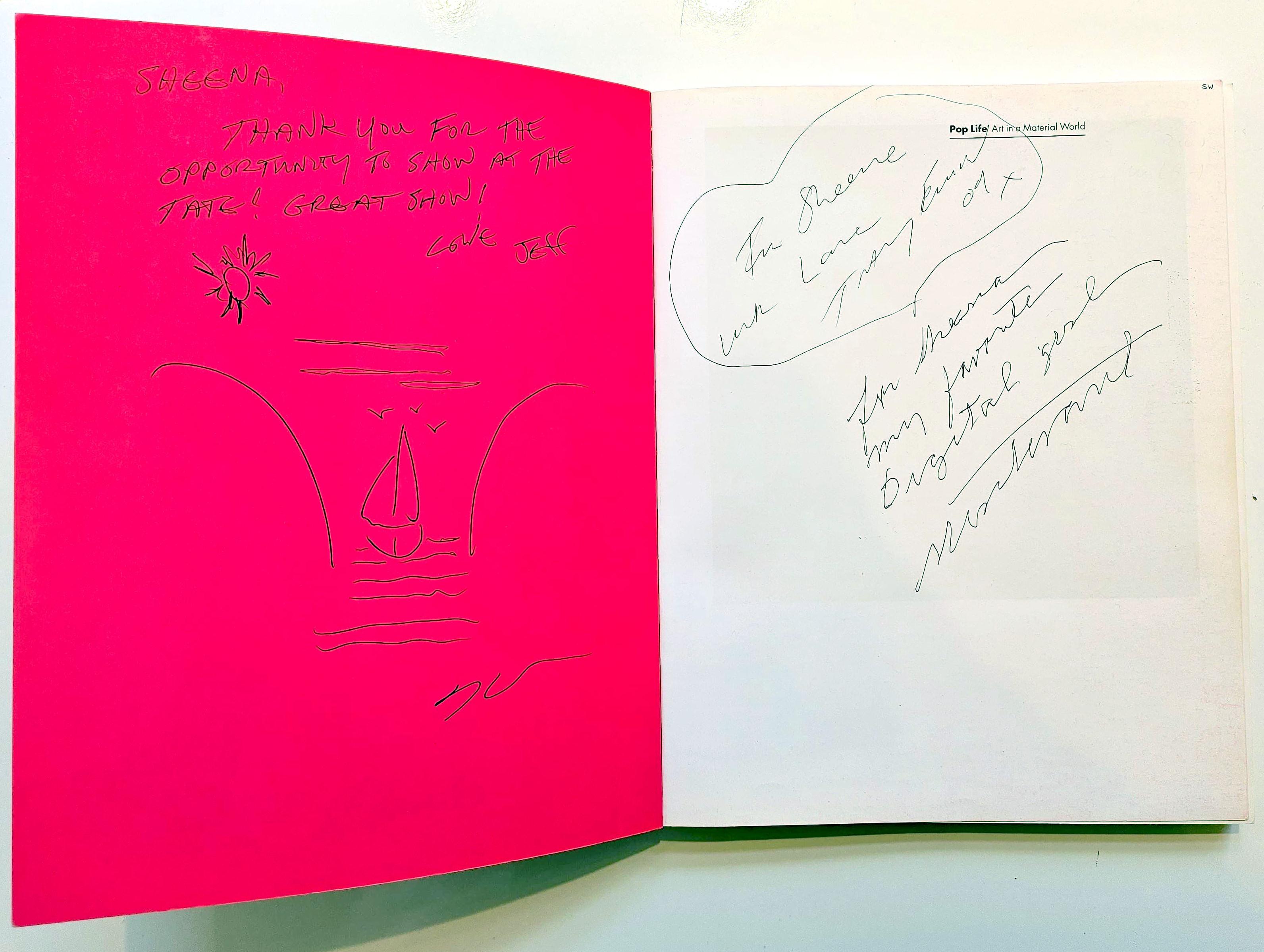 Unique Signed drawings, Takashi Murakami, Jeff Koons + others bound in monograph For Sale 4