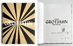 Mark Grotjahn -unique signed drawing inscribed to art historian Norman Rosenthal