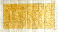 Larry Poons - Midget Racer, dibujo geométrico abstracto de campo de color único Firmado