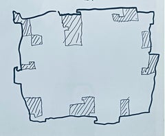 Thomas Nozkowski - "For Kevin", original drawing on paper, hand signed, Framed