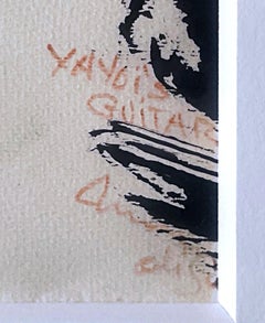 Mark di Suvero - Disegno Eindhoven-Venezia Richard Bellamy 1971, Firmato 2X Incorniciato