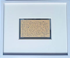 Richard Diebenkorn Poindexter Gallery Ocean Park-era Autographed, Signed Letter