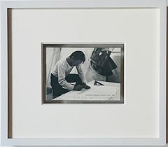 EDWARD RUSCHA - HARD AT WORK - Notiz an den Museumsdirektor, Handsigniert von Ed Ruscha