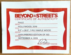 FAILE - Hollywood, skateboard deck skate deck on 7 ply maplewood - official COA