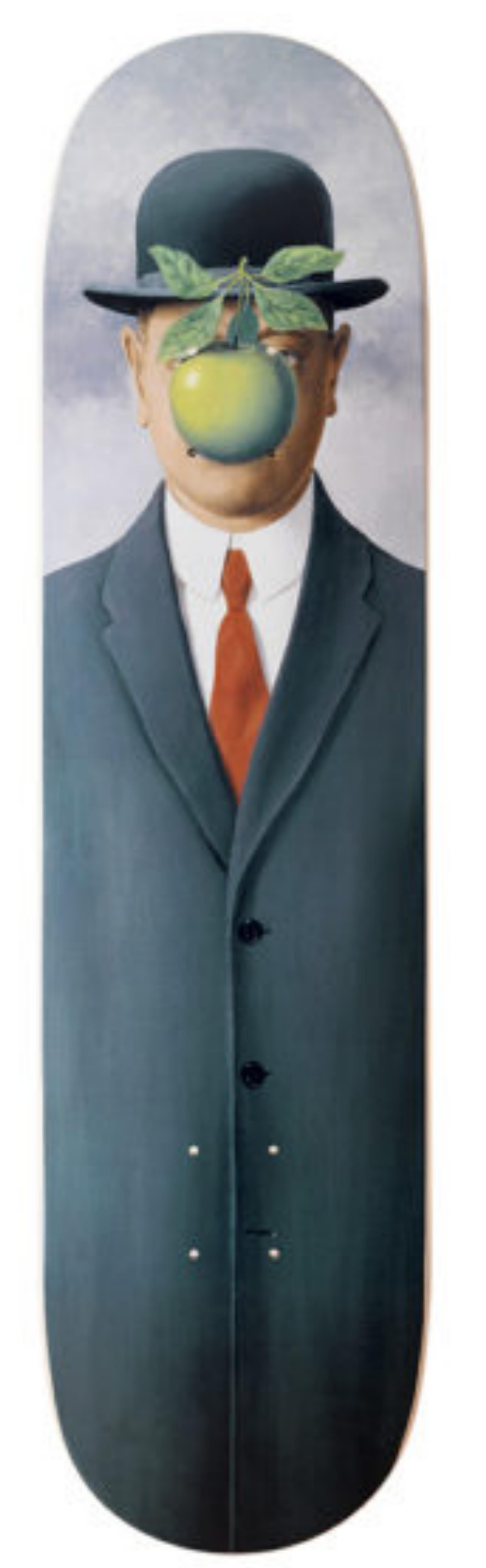 Rene Magritte (estate) - Le fils de l'homme, skateboard skate deck Lt Ed 36/250 - Art by René Magritte