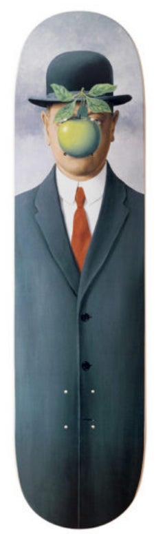 Rene Magritte (estate) - Le fils de l'homme, skateboard skate deck Lt Ed 36/250