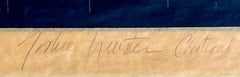 Joshua Neustein - Masa crítica III Técnica mixta con carbón, Firmado a mano, Enmarcado