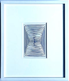 James Siena - Bracket Drawing, colored pencil, signed twice + provenance, Framed