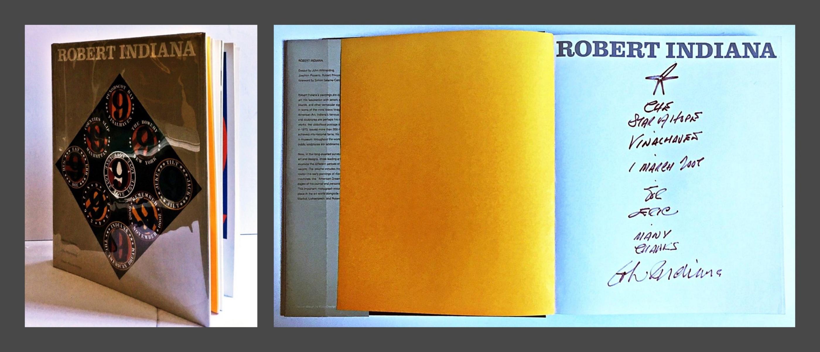 Robert Indiana
Livre à couverture rigide
Compilé par Joachim Pissarro, John Wilmerding et Robert Pincus-Witten
Signé, daté et dédicacé par l'artiste sur la page de titre, avec un dessin représentant une étoile
Publié par Rizzoli International, New