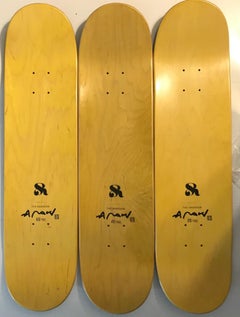 Nobuyoshi Araki - "Geisha Skateboard Triptych", serie di 3 skateboard, n. 55/150