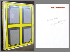 Roy Lichtenstein - Monografia con copertina rigida autografata dall'artista pop