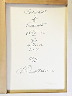 Robert Indiana - Wall to Wall Signed twice w/drawing 1 of 2 Trial Proofs, Framed