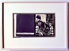 Tracey Emin - Xilografia originale dei primi anni con auguri di Natale firmati a mano