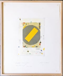Robert Petersen After A Rain #2 unique abstract signed collage, Castelli Gallery