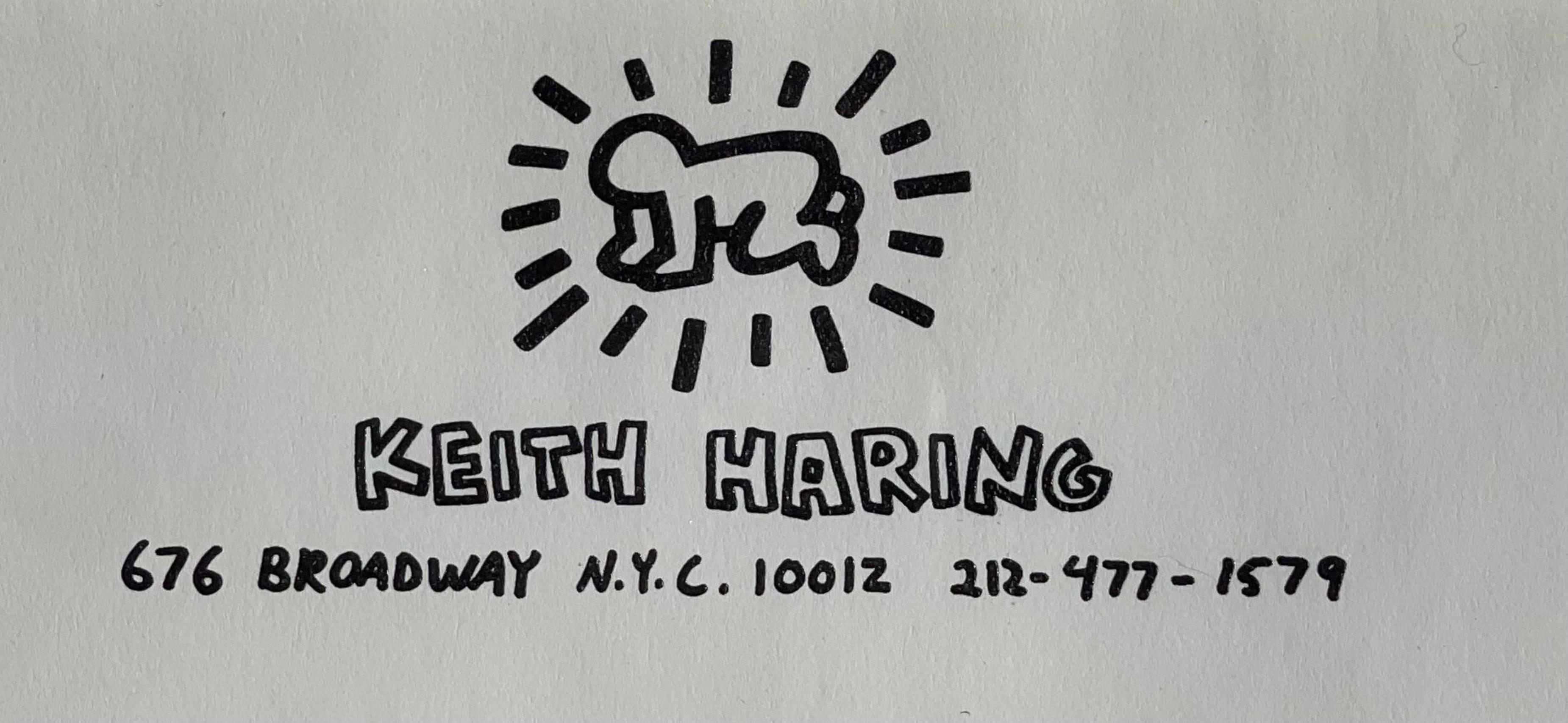 keith haring lettering