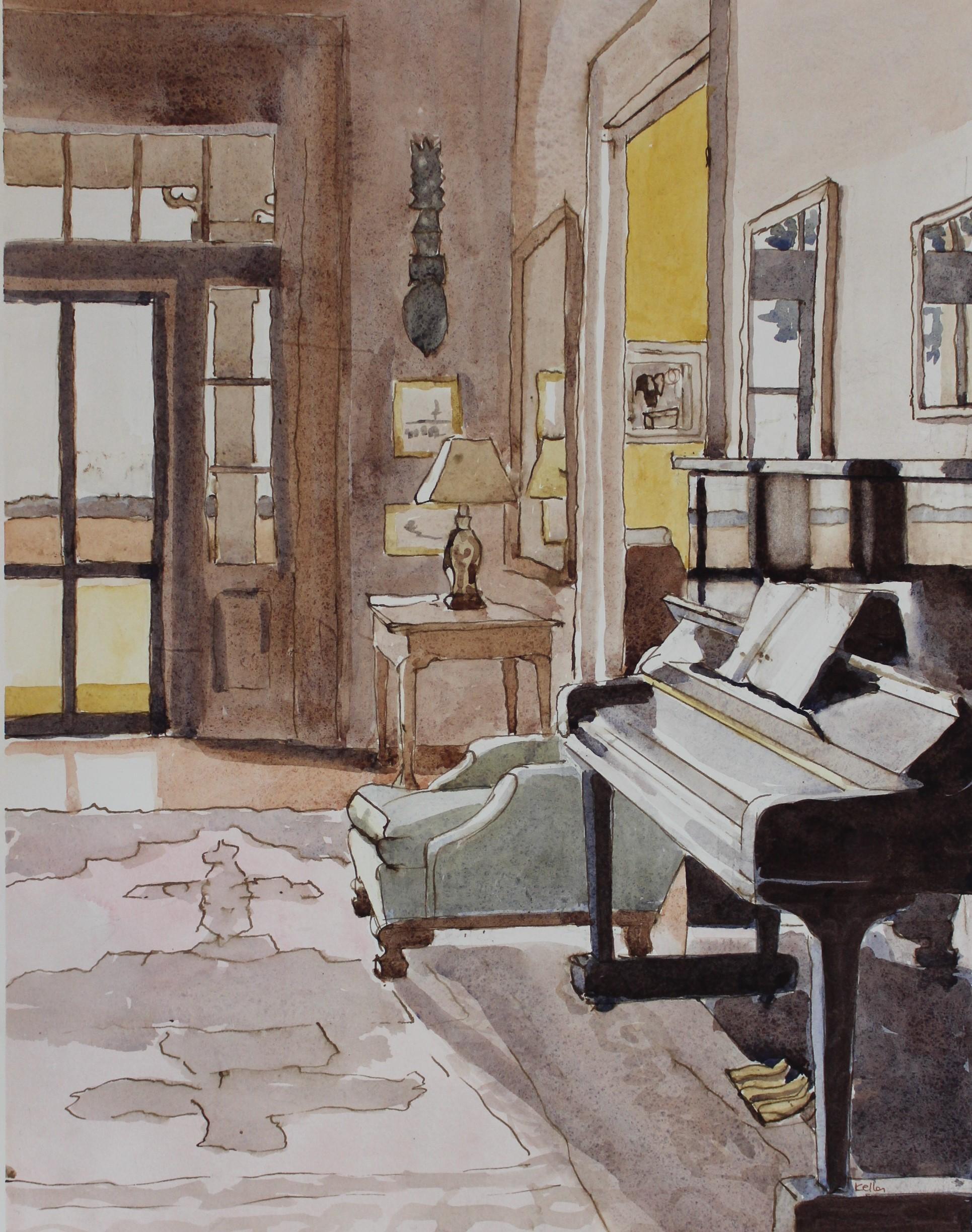 Kathryn Keller Interior Art - Paying Attention