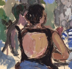 The Terrace of the Cafe in Paris, France