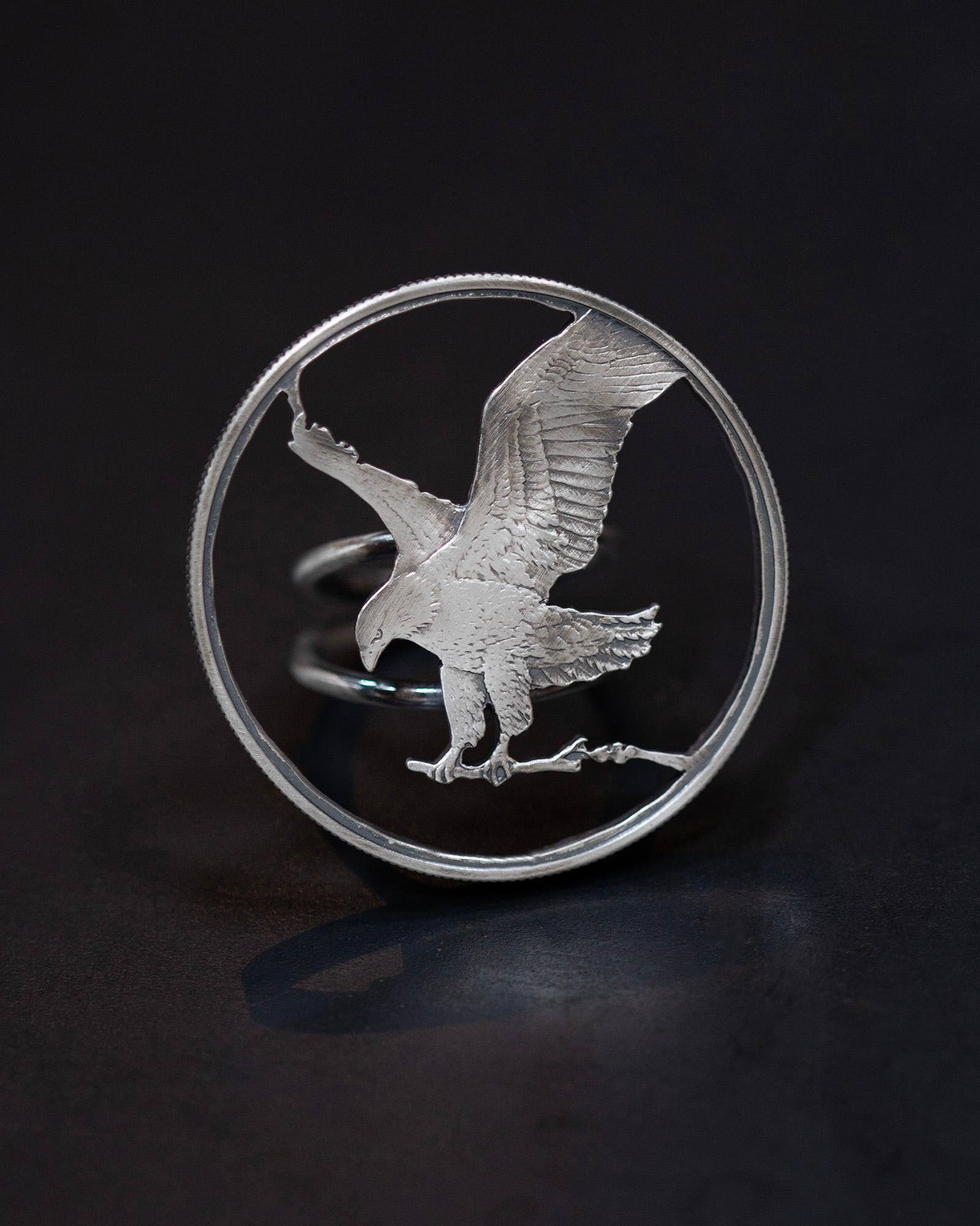 Hunting American Eagle Ring - Art by Stacey Lee Webber