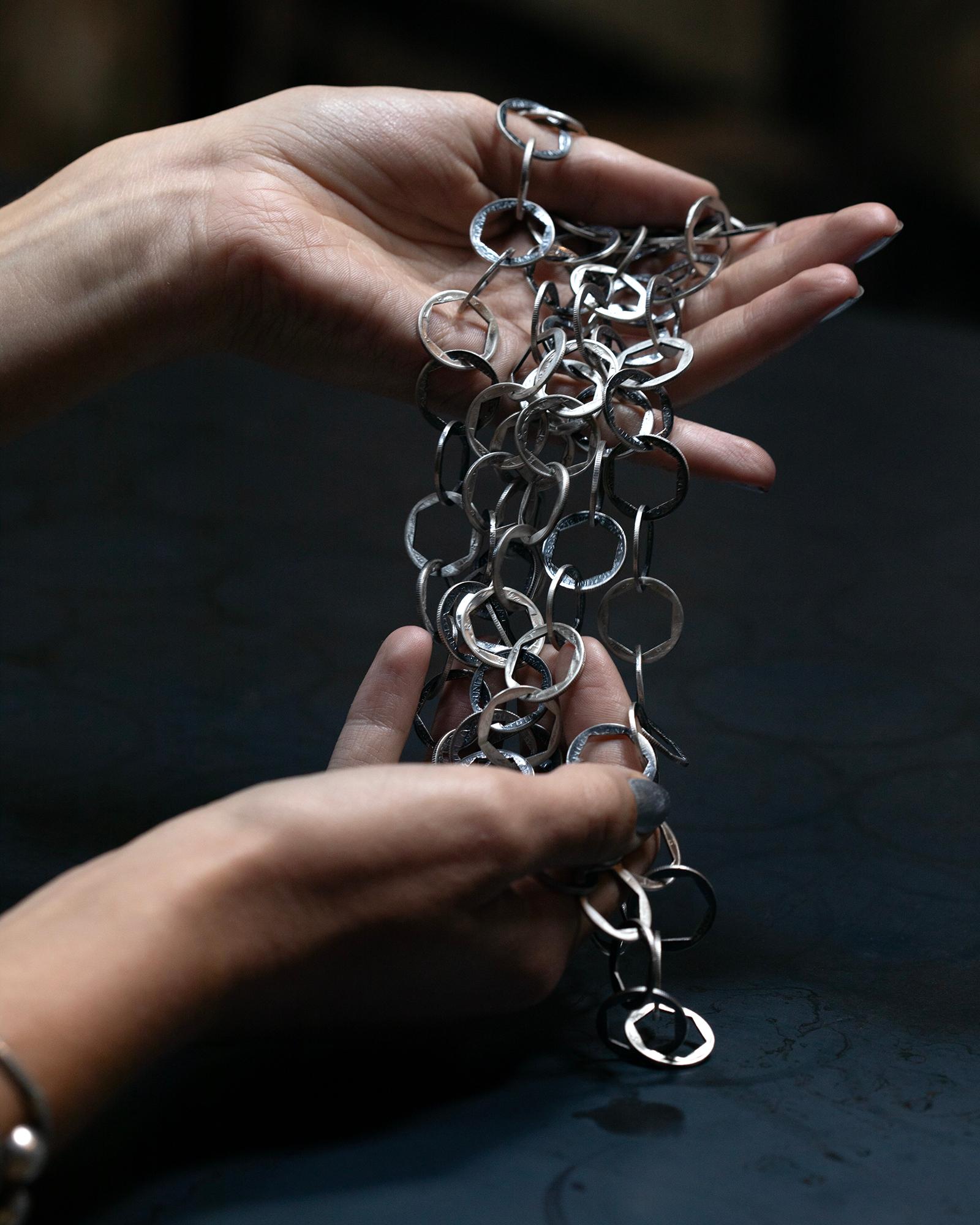 Dime Hexagon Chain 72