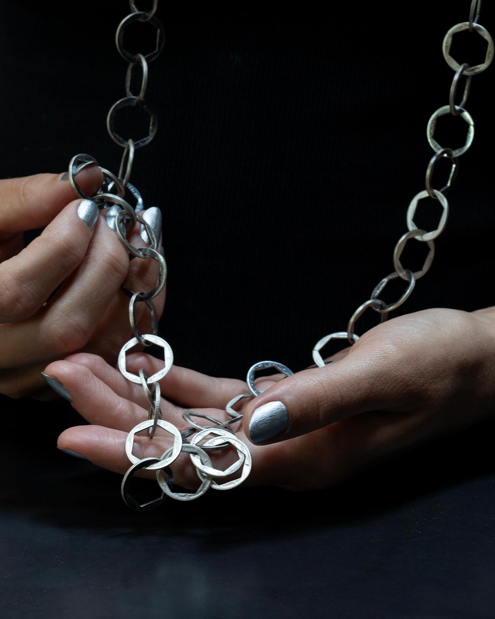 Dime Hexagon Chain 72